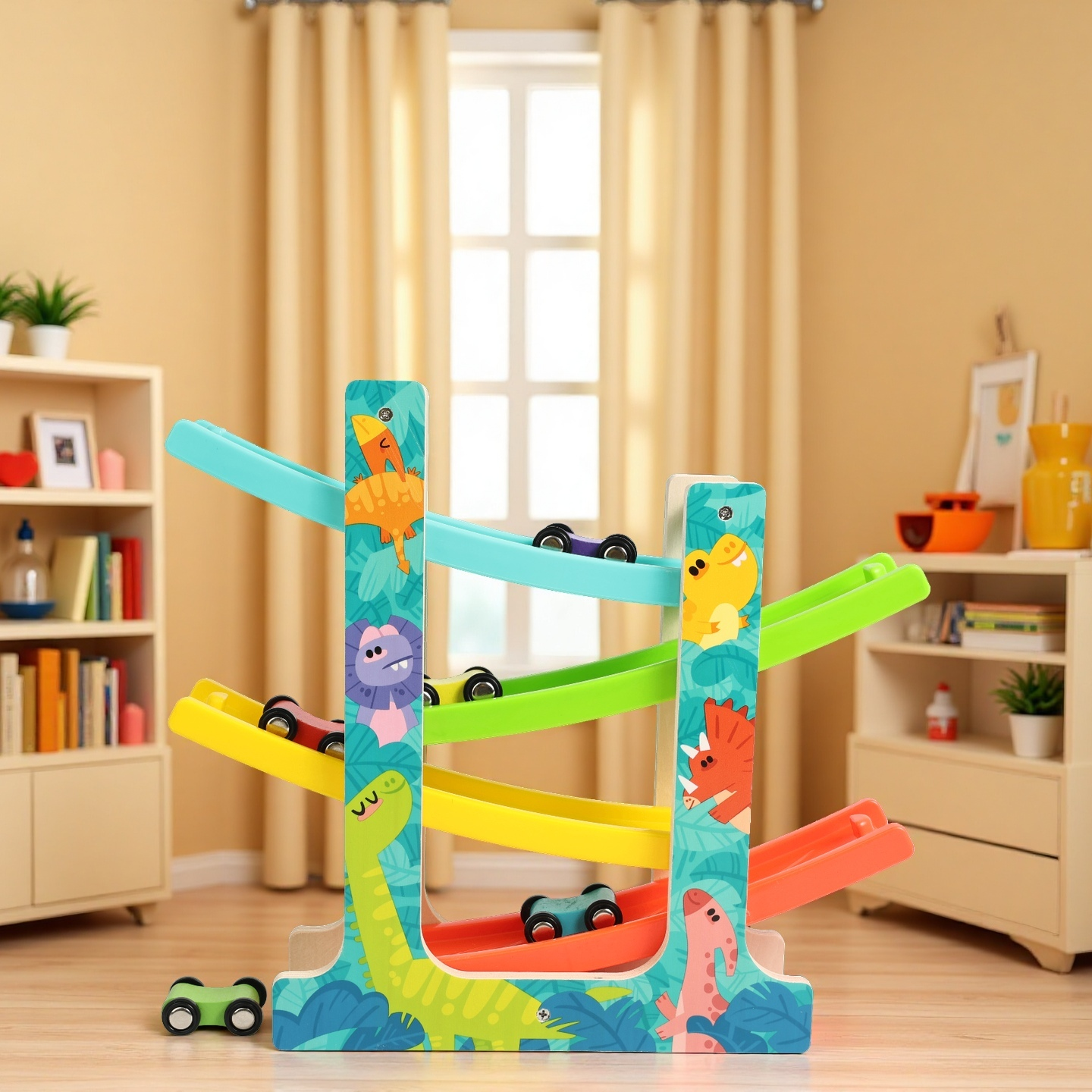 Ladder Gliding Car- Dinosaur
